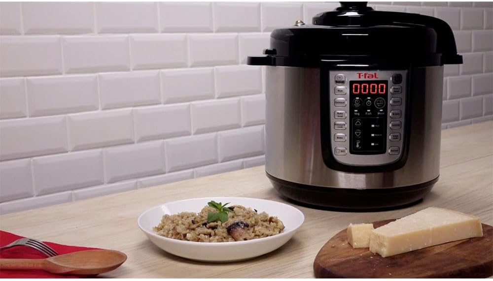 Tefal CY505E30 Fast & Delicious Multicooker Elektrischer Schnellkochtopf, 1.200 W, 25 automatische P