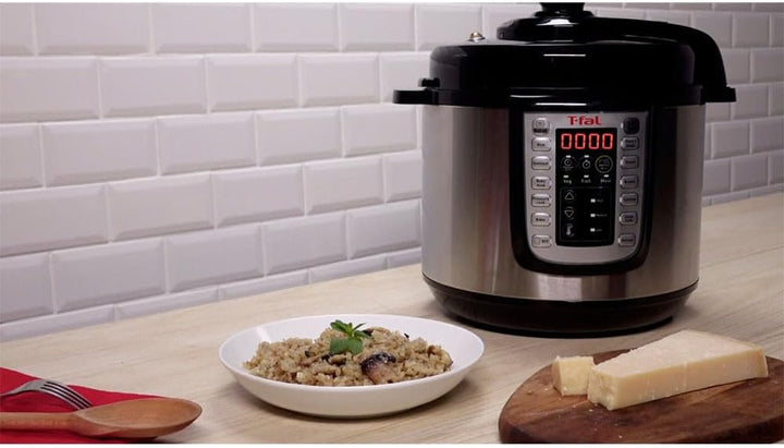 Tefal CY505E30 Fast & Delicious Multicooker Elektrischer Schnellkochtopf, 1.200 W, 25 automatische P