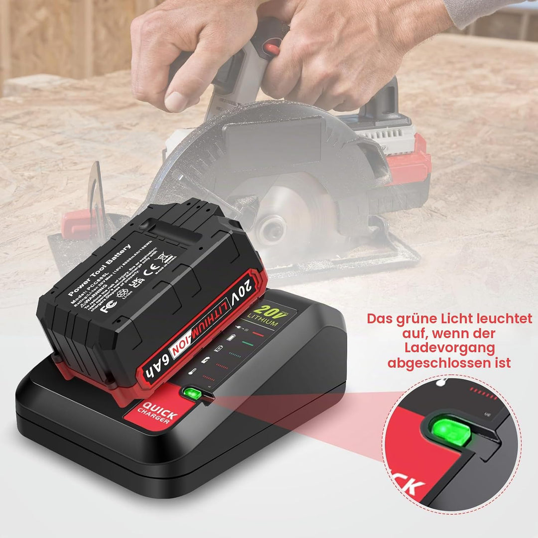 ASUNCELL 2A Li-ion Akku Ladegerät Kompatibel mit Black &amp; Decker Lithium-Akku, 18V Schnell-Ladegerät