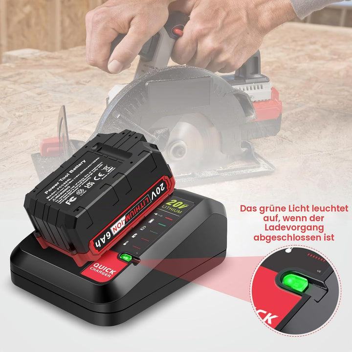 ASUNCELL 2A Li-ion Akku Ladegerät Kompatibel mit Black &amp; Decker Lithium-Akku, 18V Schnell-Ladegerät