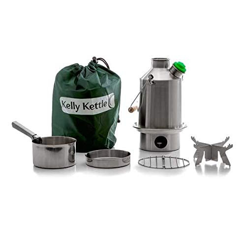 Edelstahl 'Scout" Kelly Kessel ® (1.2 liter) Outdoor Kocher - Volles Set