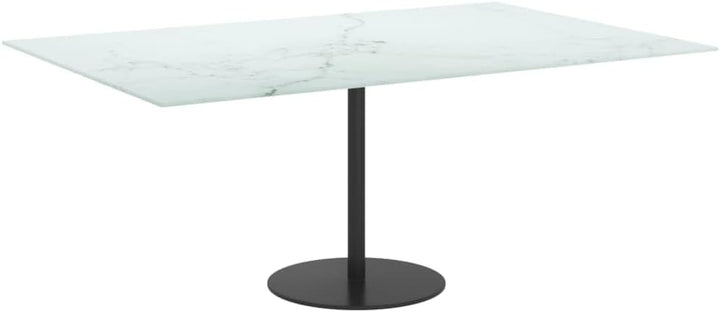 vidaXL Tischplatte Ersatztischplatte Marmorplatte Glasplatte für Esstisch Couchtisch Gartentisch Wei