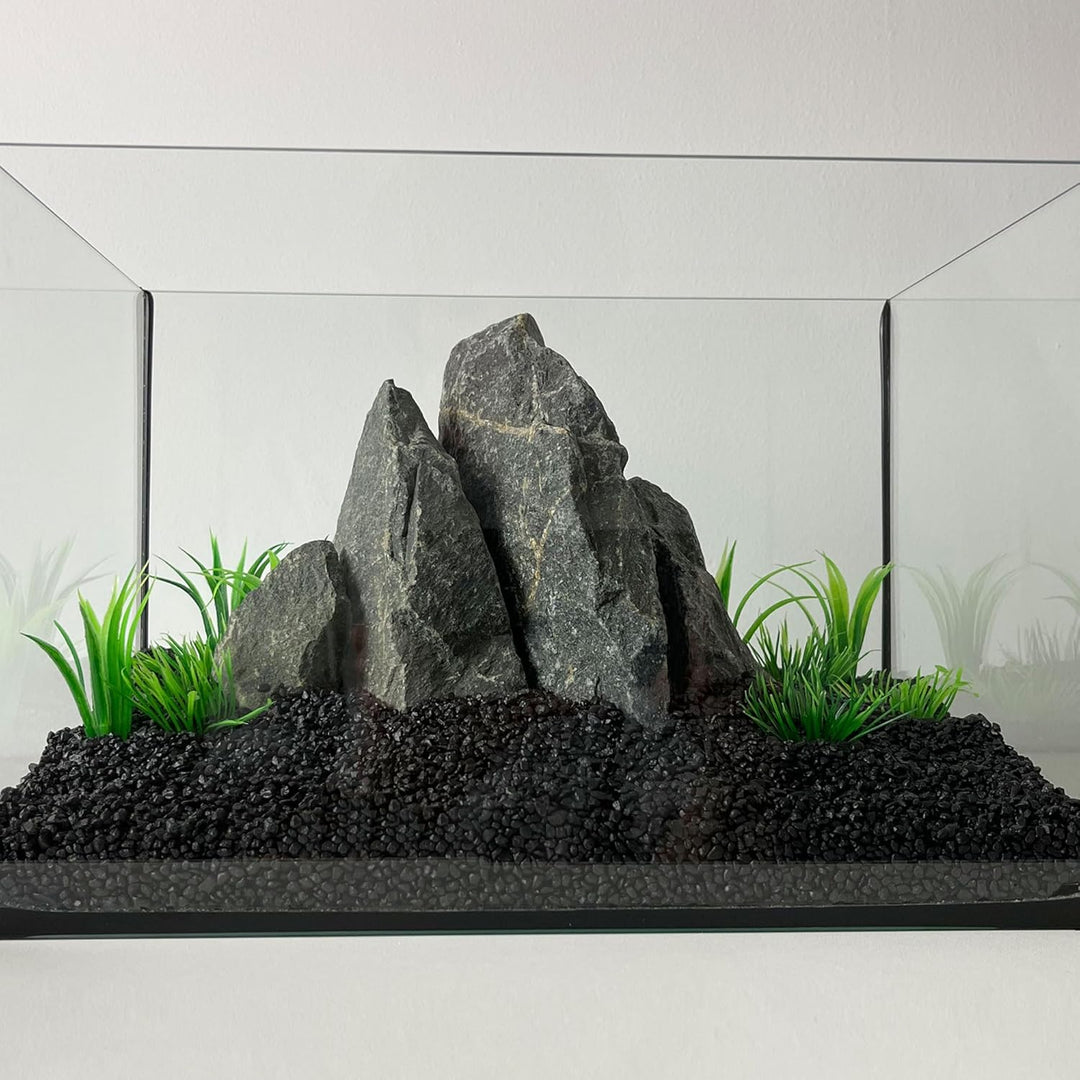 Schicker Mineral Schwarzer Aquariumsand Aquariumkies 2-3 mm, 25 kg Sack, farbecht, Salzwasser und Sü