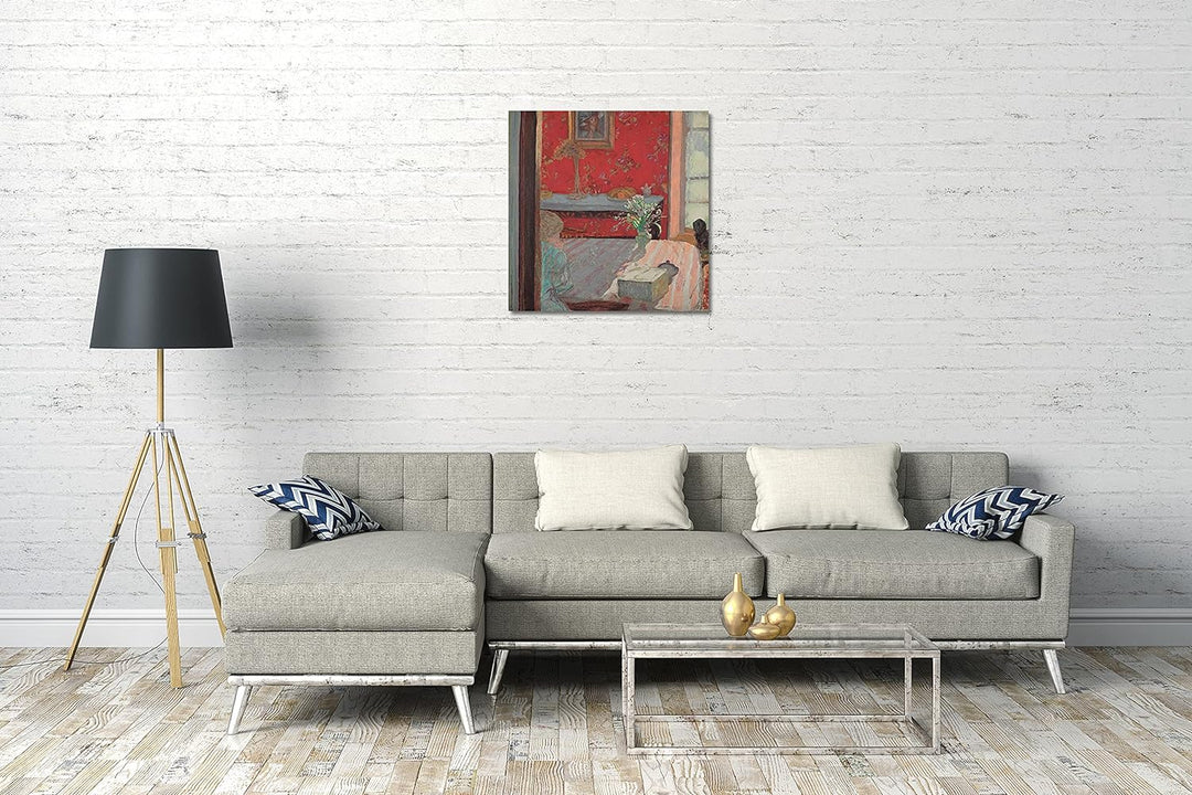 Printed Paintings Leinwand (60x60cm): Pierre Bonnard - Innenausstattung (Bonnard Apartment in Paris)