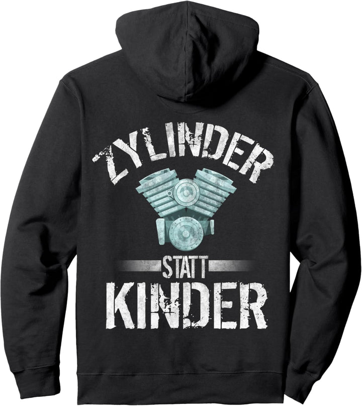 Zylinder statt Kinder Fridays For Hubraum Auto Tuning Spruch Pullover Hoodie