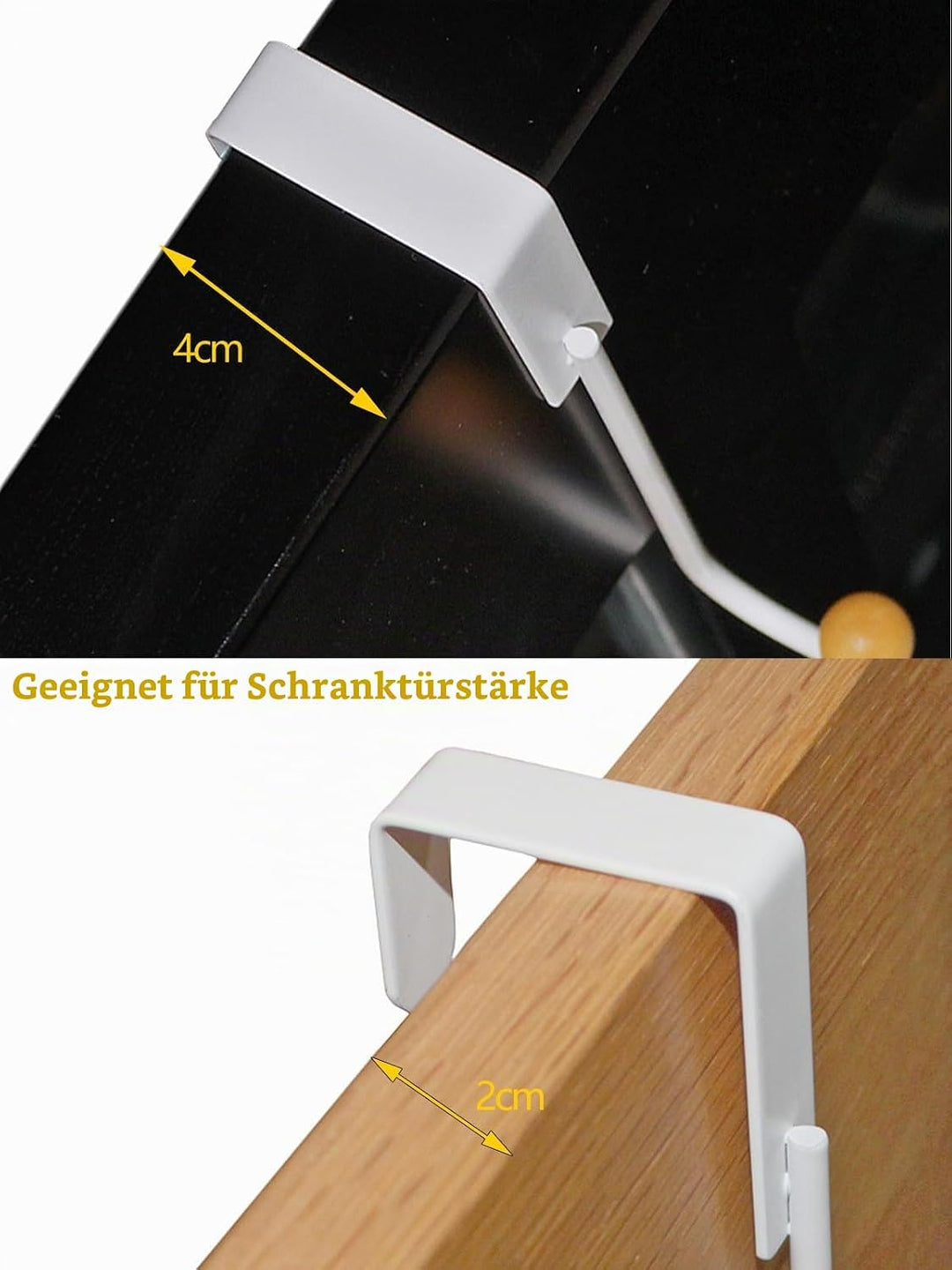 Über der Tür hängender Korb zum Organisieren 3-Tier gewebter Baumwollseil Wandhalterung Aufbewahrung