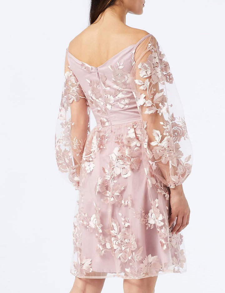 Chi Chi London Damen Kleid Cocktailkleid 38 Blush, 38 Blush