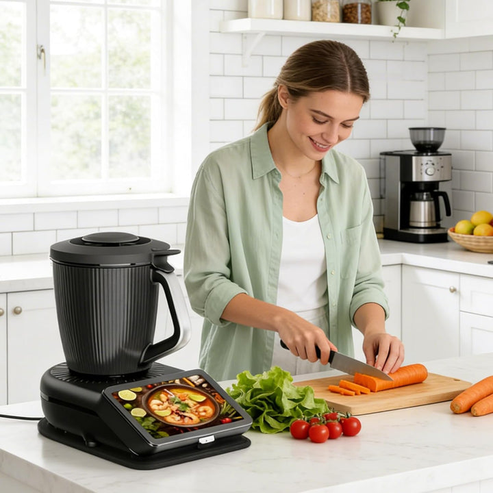 Filz Gleitbrett für Thermomix TM7, Passgenaue Rutschfeste Schutzmatte aus Filz für Vorwerk TM7 Zubeh