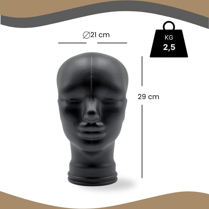 Glaskopf Ständer für Kopfhörer, Headset & VR-Brille – Dekorativer Kopf aus Glas – Design Kopfhörerha
