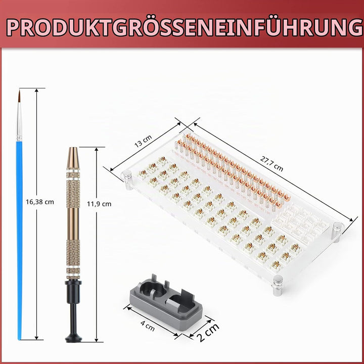 RUNJRX 36 Schalter Acryl-Schmiermittelstation, Tastaturschalter-Schmiermittel 0,53 oz/15 g, Schalter