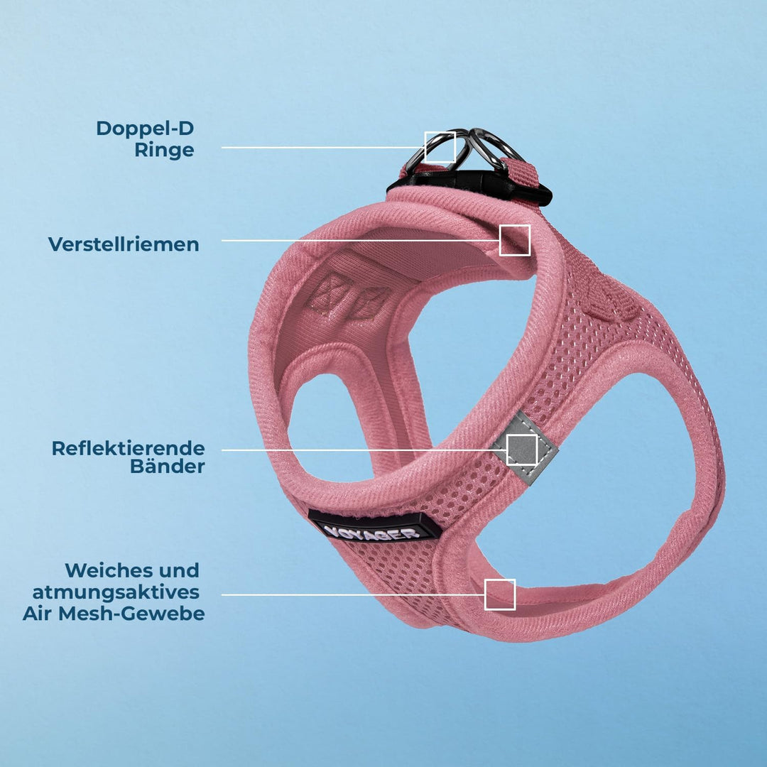 Voyager Step-In Air Hundegeschirr by Best Pet Supplies - All Weather Mesh Step in Vest Harness für k