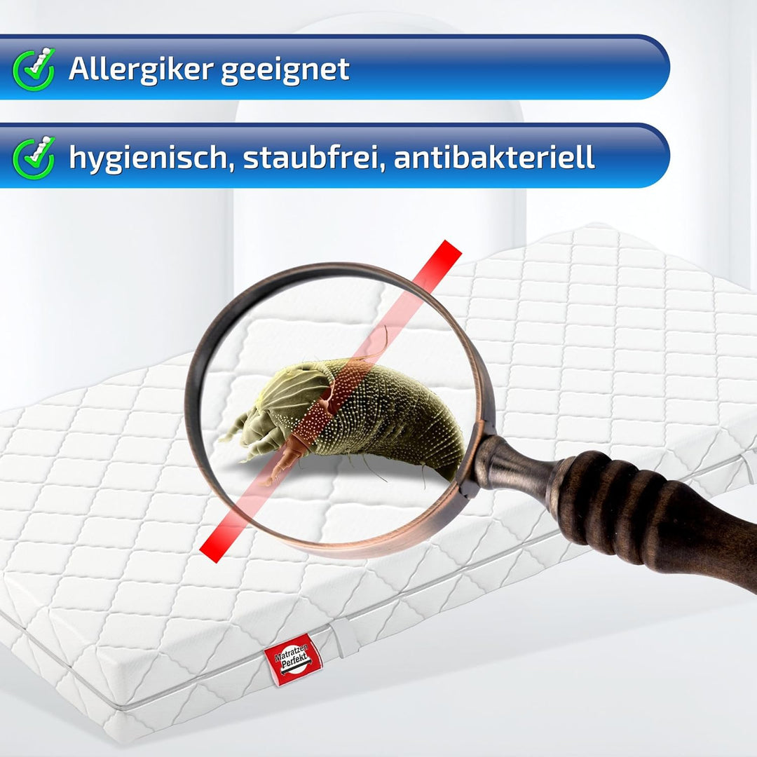 Matratzen Perfekt 7-Zonen Taschenfederkernmatratze Köln, 80 x 200 cm – Taschenfederkern-Matratze mit