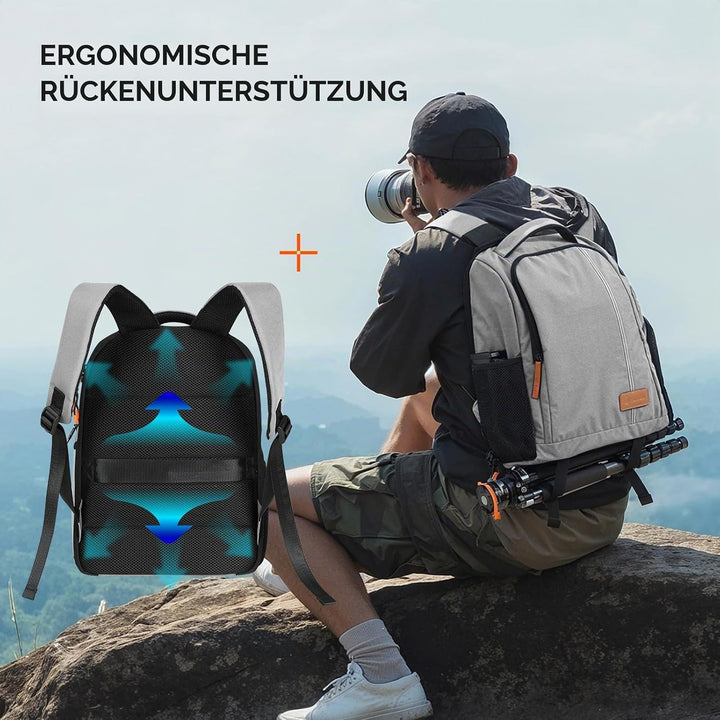 TARION Kamerarucksack Spiegelreflex Fotorucksack Wasserdicht Leicht und Kompakt Klein DSLR Rucksack