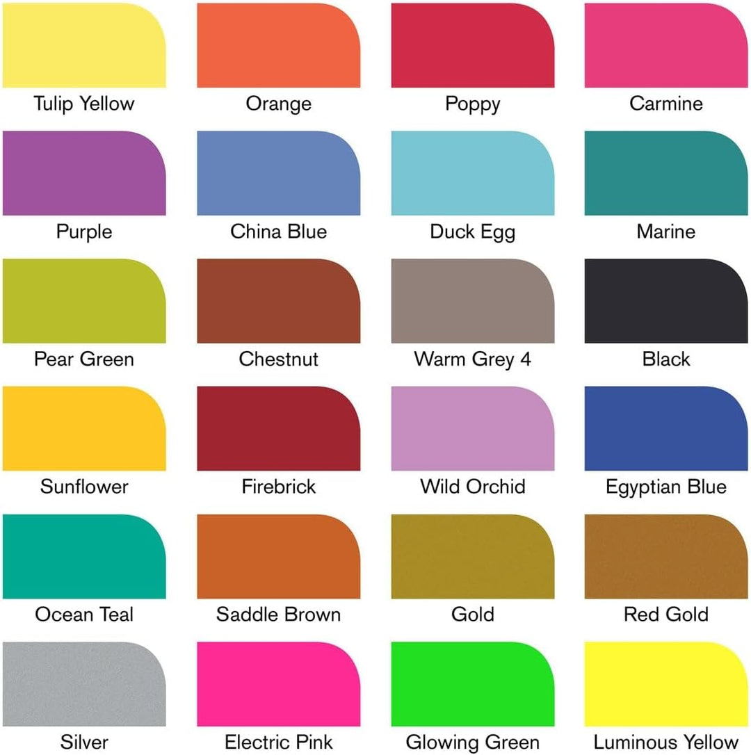 Winsor & Newton 0290037 Professioneller Layout Mixed Marker 24 Farben Set, 24 im Wallet, 2 Spitzen,