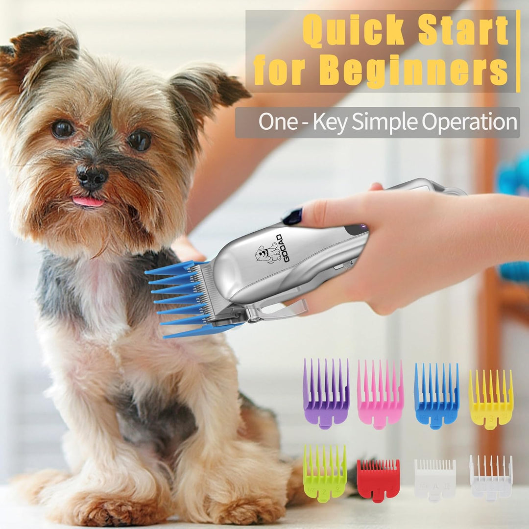 Hunde-Schermaschine für die Fellpflege, Hundepflegeset für schwere, dicke Haare und Mäntel, geräusch