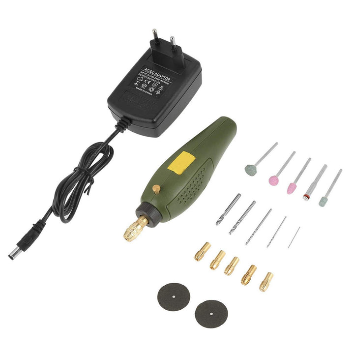 Elektrisches Mini-Bohrwerkzeug, Elektro-Schleif-Graviersets, DIY-Schnitz-Schleifbohrer-Sets, zum Pol