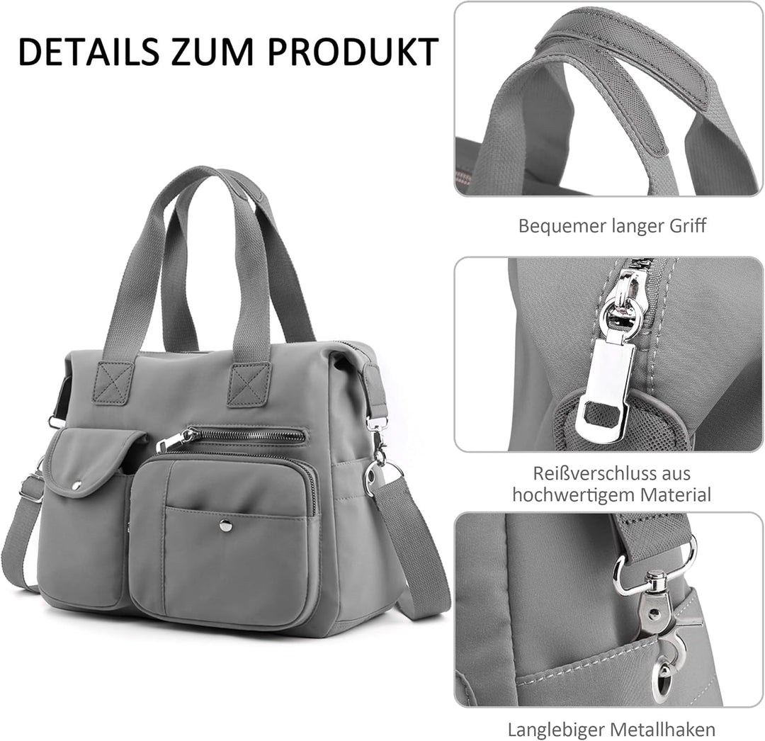 DORRISO Damen Handtasche Umhängetasche Schultertasche Casual Umhängetaschen Gross Kapazität Schulter