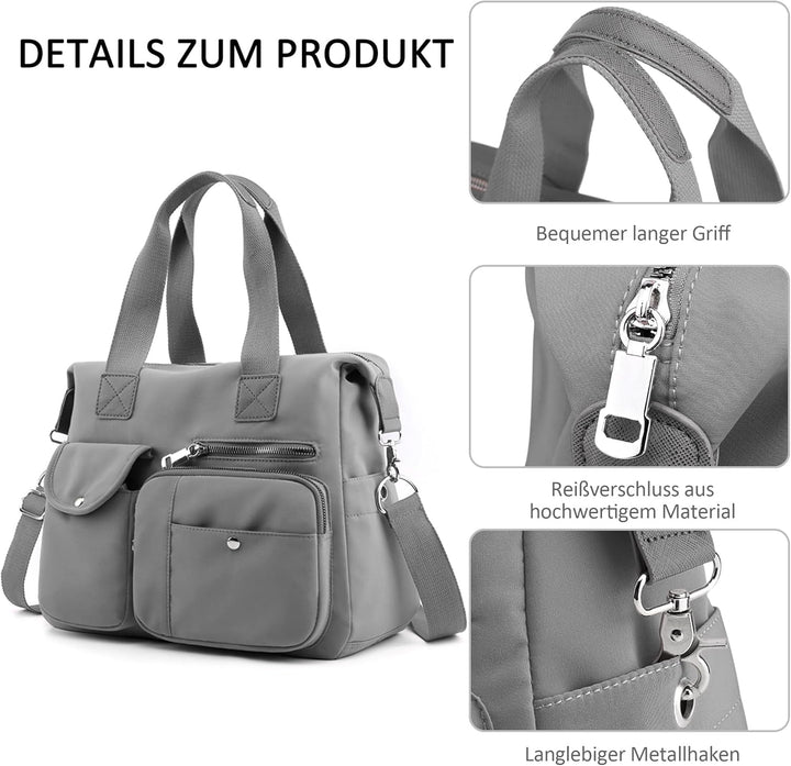 DORRISO Damen Handtasche Umhängetasche Schultertasche Casual Umhängetaschen Gross Kapazität Schulter