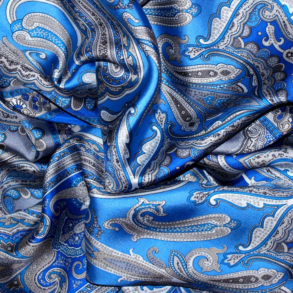 Lorenzo Cana Damen Seidenschal aufwändig bedruckt Paisley Muster Tuch 100% Seide 50 cm x 165 cm harm