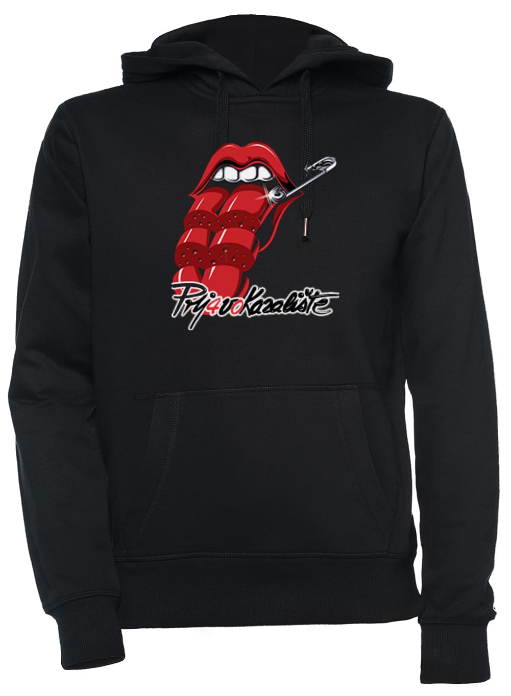 Luxogo Prljavo Kazaliste Unisex Schwarz Kapuzenpullover Herren Damen Unisex Black Hoodie Men&
