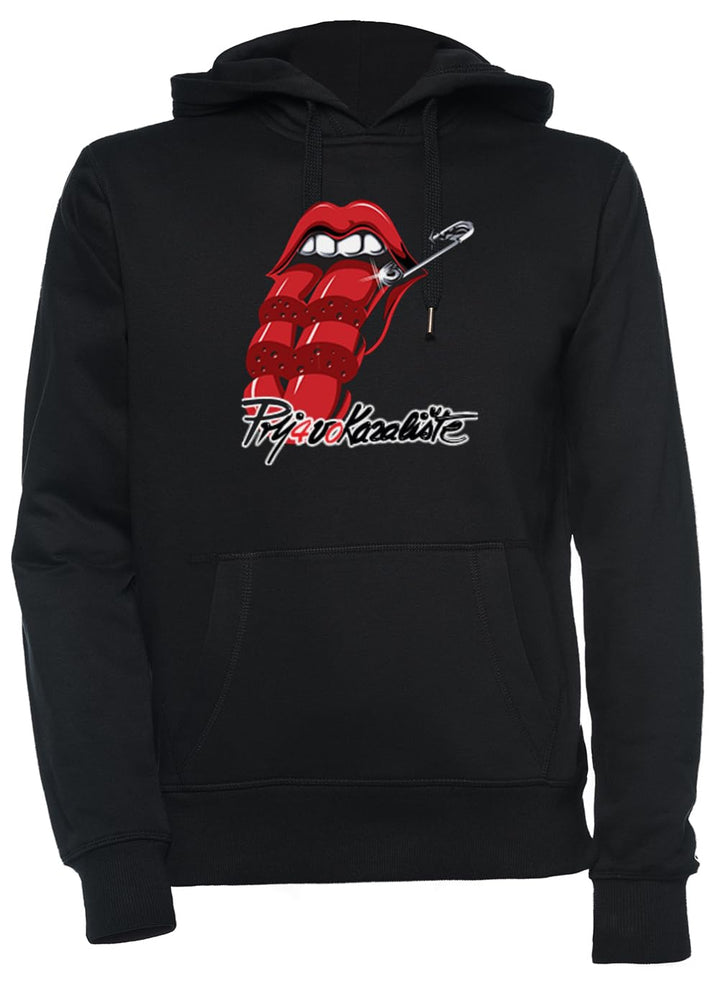 Luxogo Prljavo Kazaliste Unisex Schwarz Kapuzenpullover Herren Damen Unisex Black Hoodie Men&