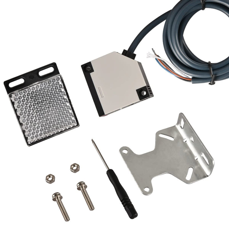 Heschen Fotoelektrischer Schalter E3JK-R4M1 24-240VAC/12-240VDC Erfassungsabstand 4m mit Reflektorpa