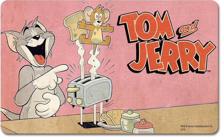 Logoshirt® Tom & Jerry I Abenteuer I Frühstücksbrettchen I Schneidebrett I 23x14cm I 4er Set I spülm