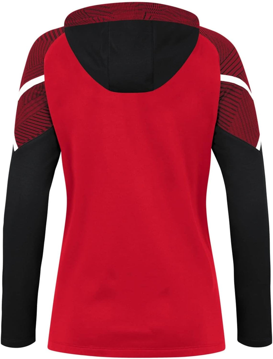 JAKO Damen Kapuzenjacke Performance, Royal/Weiss/Marine,6897, Rot/Schwarz