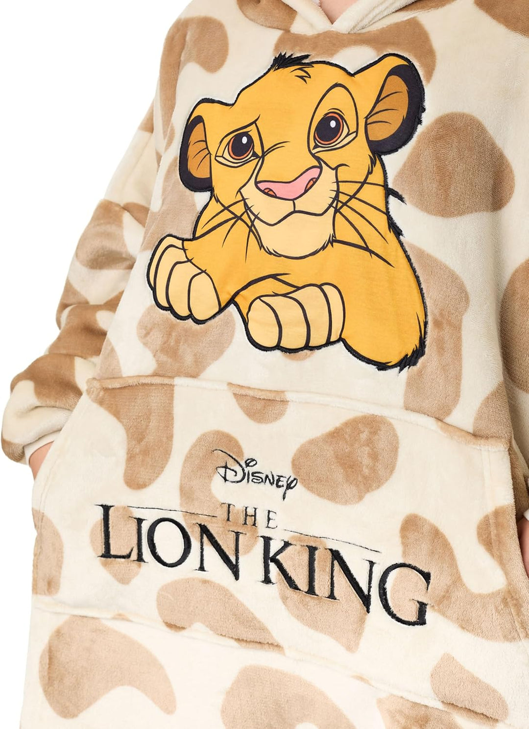 Disney tragbarer Decken-Hoodie | Kapuzenpullover für Erwachsene mit thematischem Aufdruck, Einheitsg