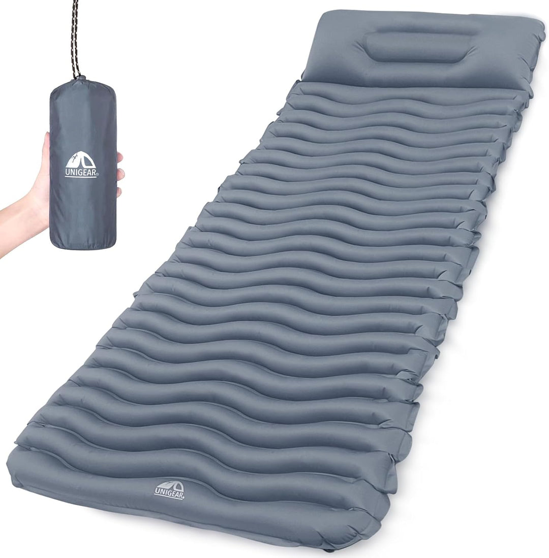 Unigear Camping Isomatte Kleines Packmass, Aufblasbare Luftmatratze Camping, Schlafmatte für Outdoor
