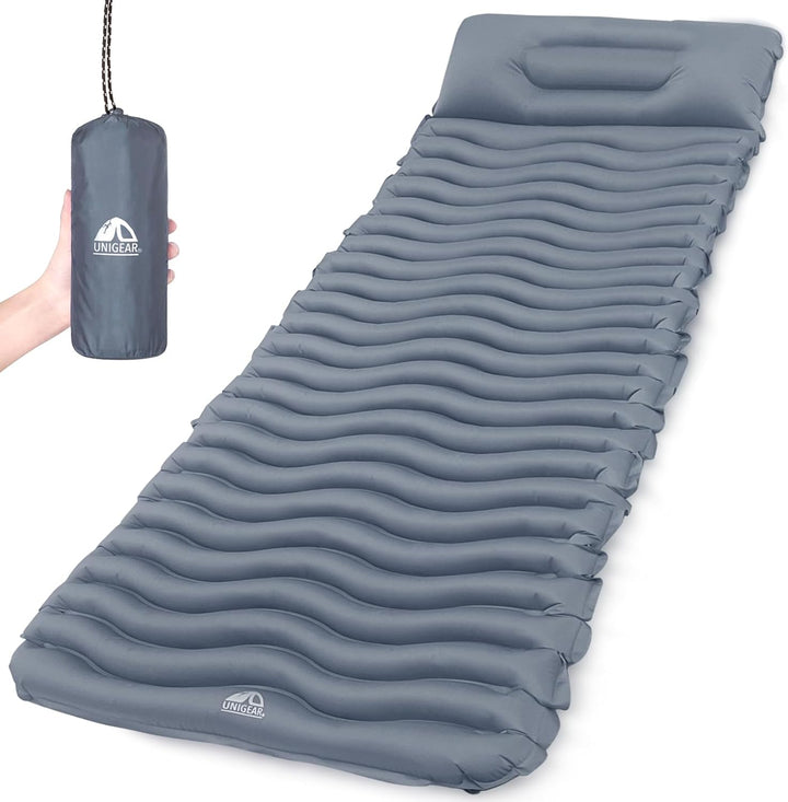 Unigear Camping Isomatte Kleines Packmass, Aufblasbare Luftmatratze Camping, Schlafmatte für Outdoor