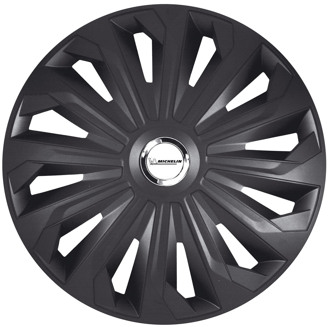 MICHELIN Radkappen 13 Zoll Universal Radzierblenden Fabienne 4er Set Fürs Auto ABS Kunststoff | Schw