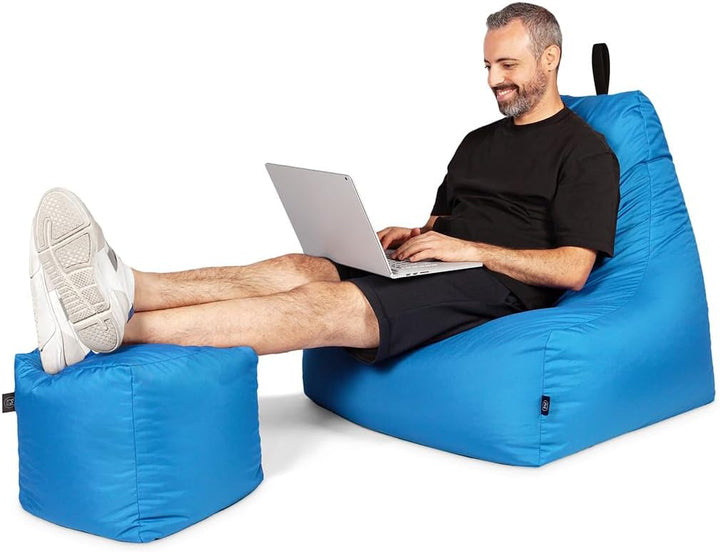 PATCH HOME Sitzsack Sitzkissen Beanbag Premium Lounge Gaming Sessel inkl. Würfel | 2 Grössen In & Ou