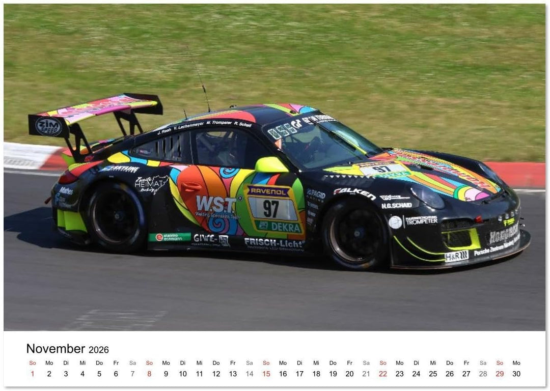 Motorsport aus Zuffenhausen (Wandkalender 2026 DIN A3 quer), CALVENDO Monatskalender: Porsche Motors