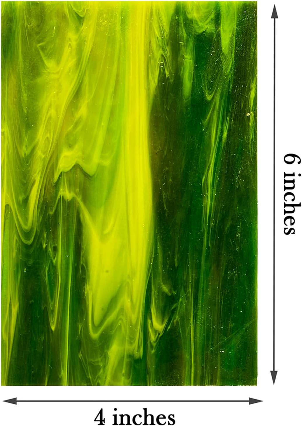LITMIND Glasmosaikfliesen für Kunsthandwerk in verschiedenen Farben, 10,2 x 15,2 cm, 8 Bögen, versch