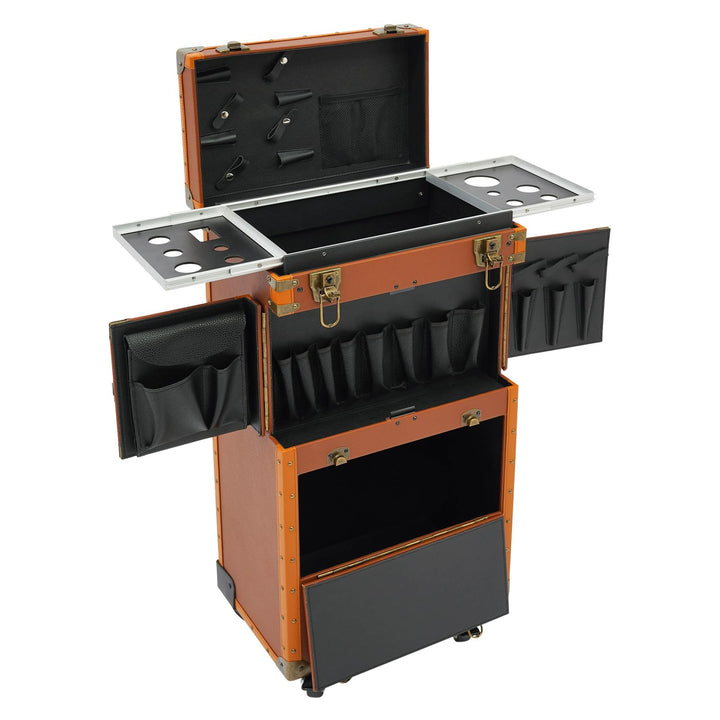 Kosmetikkoffer Gross, Kosmetikkoffer Trolley, Kosmetik Trolley Make up Koffer Schminkkoffer mit 360°
