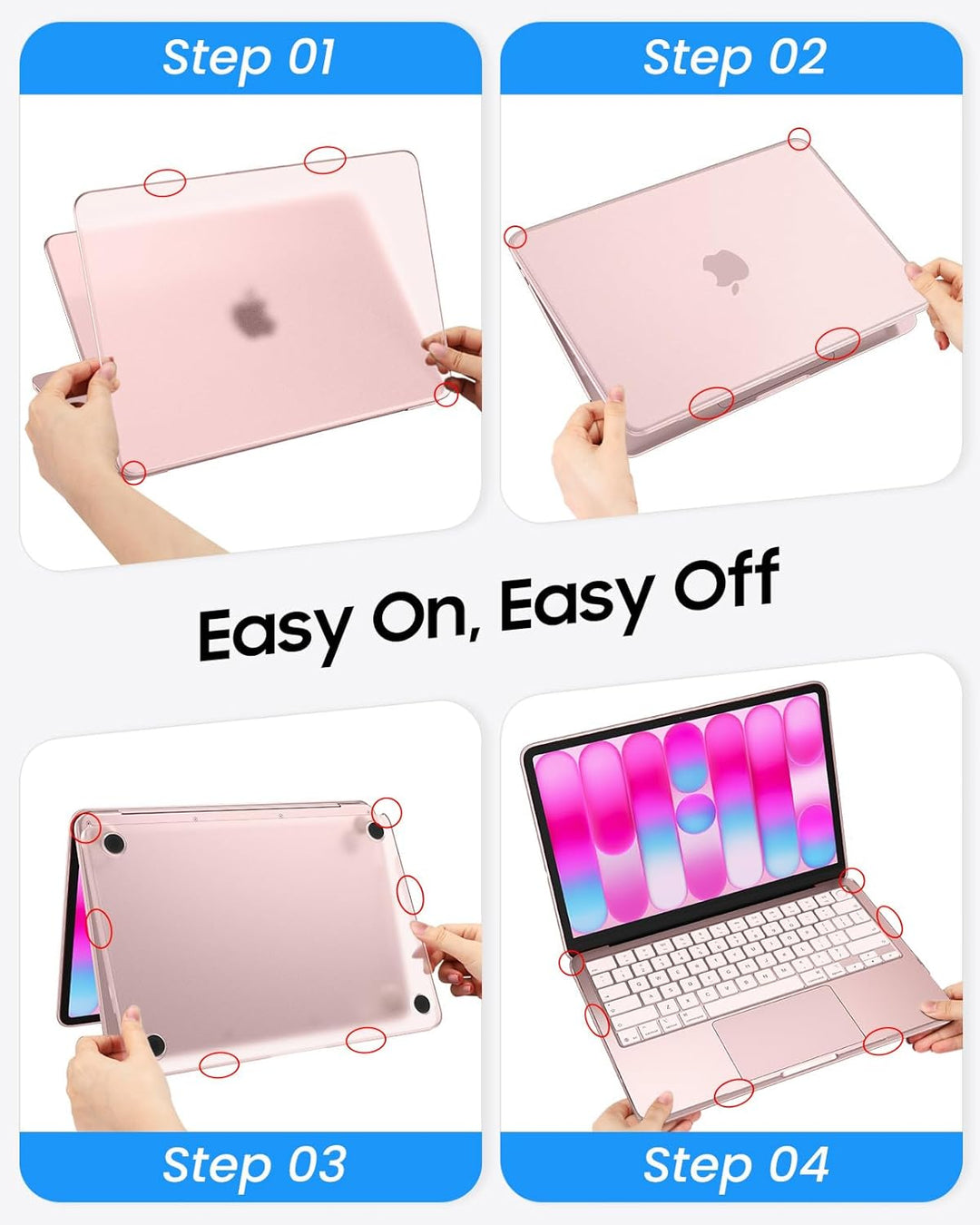 Fintie Hülle Kompatibel mit MacBook Neo 13 Zoll A3404 A18 Pro Chip, [100% Entspricht der Offiziellen