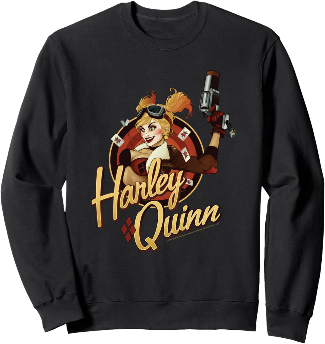 DC Comics Bombshells Harley Quinn Badge Sweatshirt