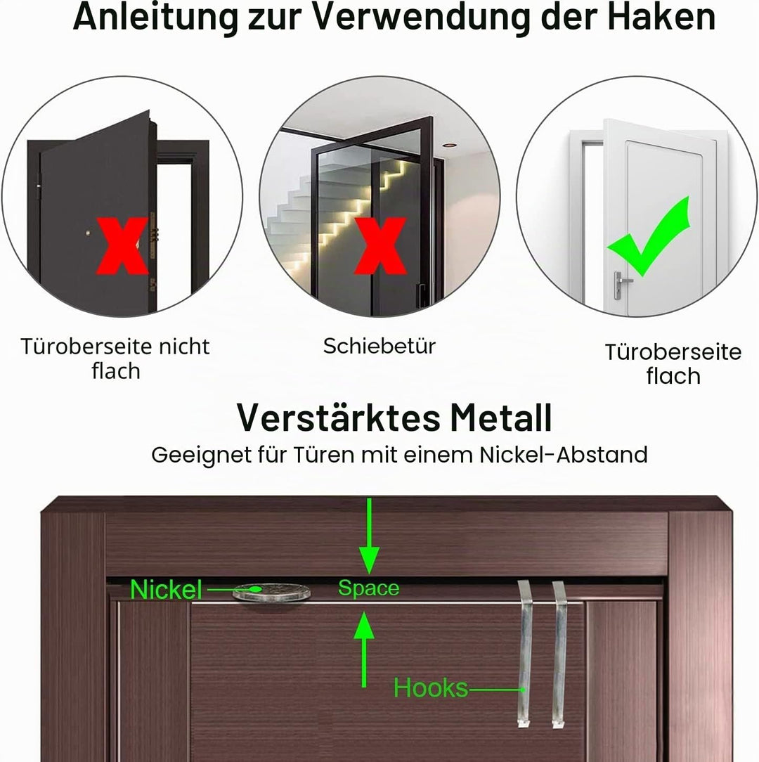 homyfort hängend Aufbewahrungstasche, Schuhaufbewahrung mit 24 Taschen, Ordnungssystem für die Tür,