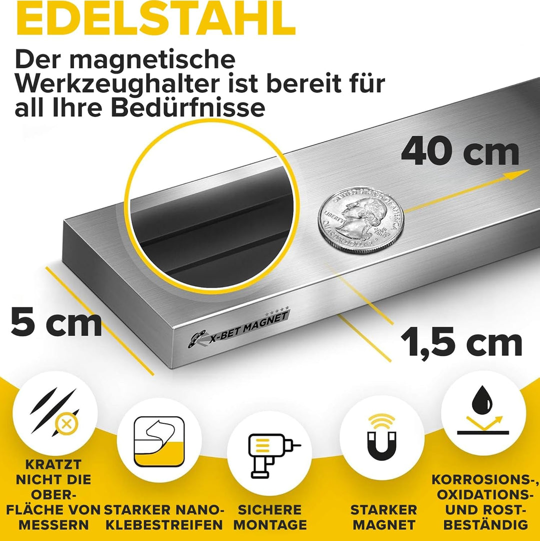 Messer Magnetstreifen mit Kleber (40 CM), 40 CM