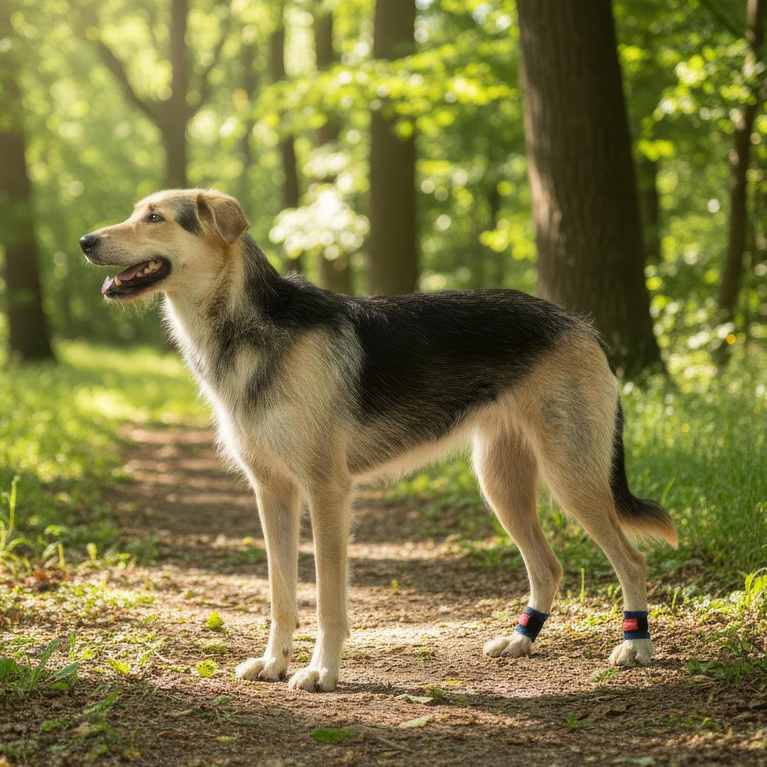 Krallenschutzbandage Gr. XL50 für Hunde, Schutz für Wolfs- und Daumenkralle, doppelseitiges Fleece,