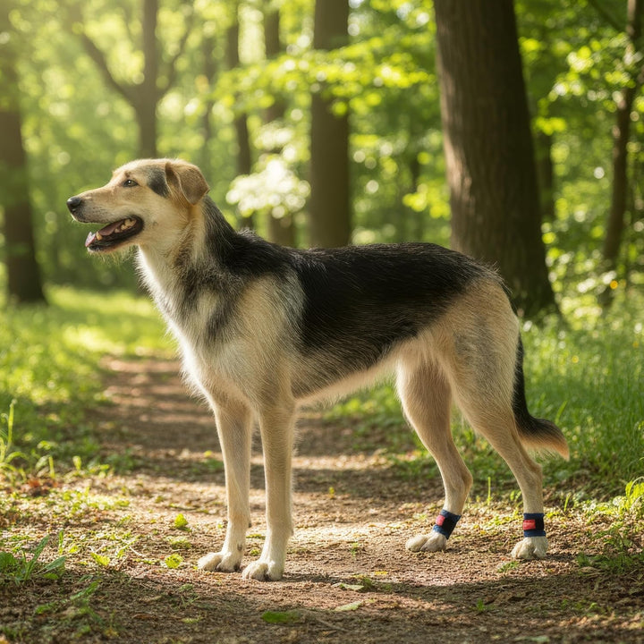 Krallenschutzbandage Gr. M20 für Hunde, Schutz für Wolfs- und Daumenkralle, doppelseitiges Fleece, f