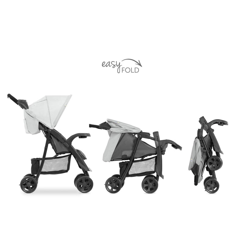 Hauck Kinder Buggy Shopper Neo II mit zwei Getränke- und Zubehör Ablagen, Einhändig Klein Zusammenkl