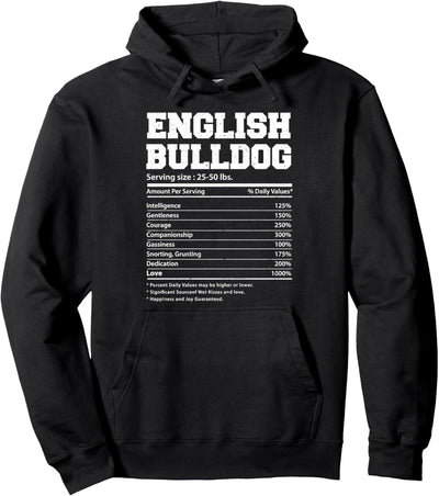 Bulldogge: English Bulldog Facts - Hunde Pullover Hoodie