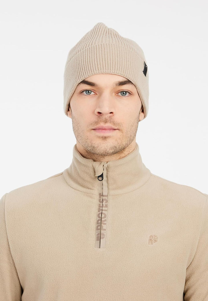 Protest Herren 1/4-Reissverschluss Perfecto S Bamboobeige, S Bamboobeige