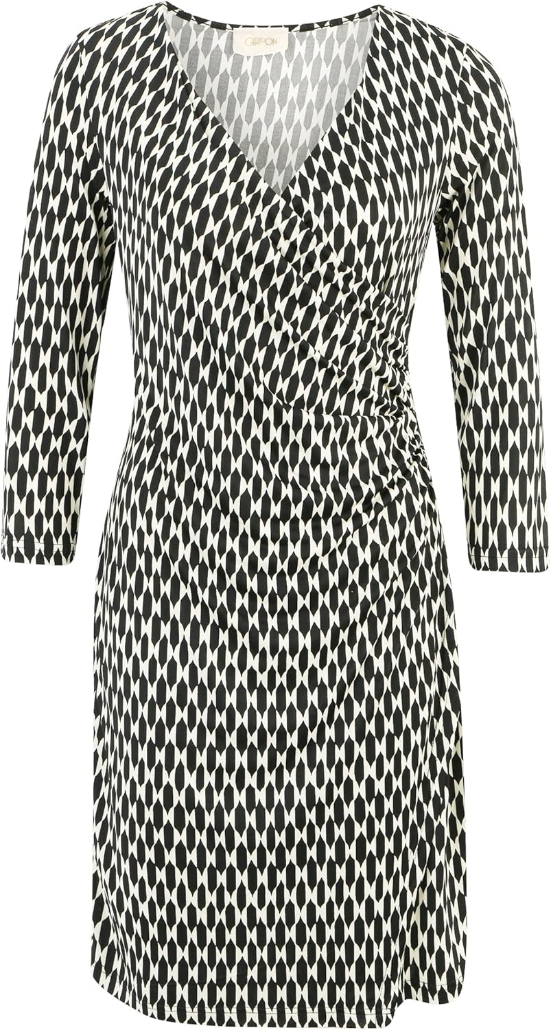 Cartoon Damen Casual-Kleid mit 3/4 Arm, 38