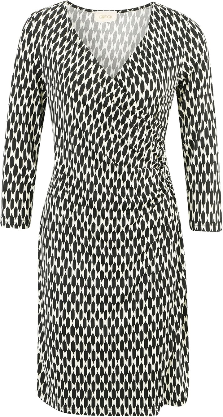 Cartoon Damen Casual-Kleid mit 3/4 Arm, 38