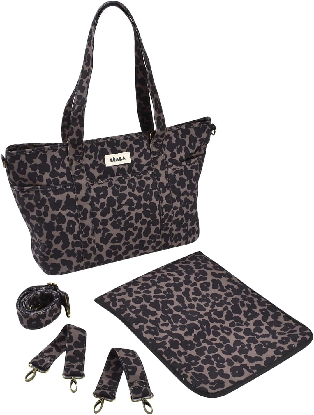 BÉABA Wickeltasche Baby Madrid 22L – Wickeltasche im Tote-Format, Unisex für Mama und Papa, 11 Fäche