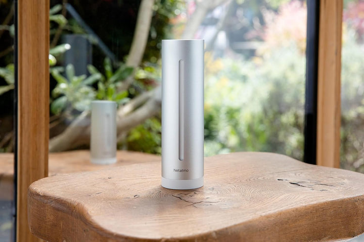 Netatmo Smarte Wetterstation mit Wandhalterung - WLAN, Funk, Innen- und Aussensensor &amp; Regenmesser F