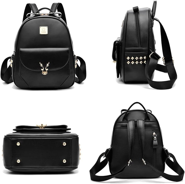 zhongningyifeng Rucksack Geldbörse für Damen Kleiner Rucksack Fashion Mini Daypack Umhängetasche